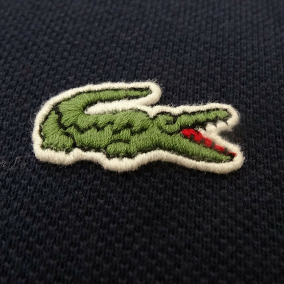 Lacoste 100% Cotton Polo Shirt CasualTee Navy Blue - Picture 4 of 5